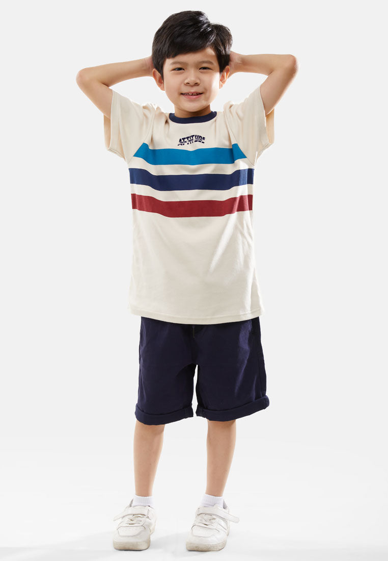 Cheetah Kids Boy Short Sleeves Roundneck Tee - CJ-92826