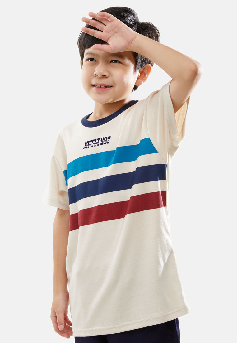 Cheetah Kids Boy Short Sleeves Roundneck Tee - CJ-92826