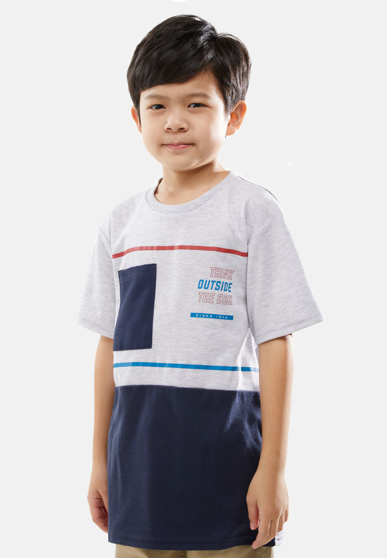 Cheetah Kids Boy Short Sleeves Roundneck Tee - CJ-92828