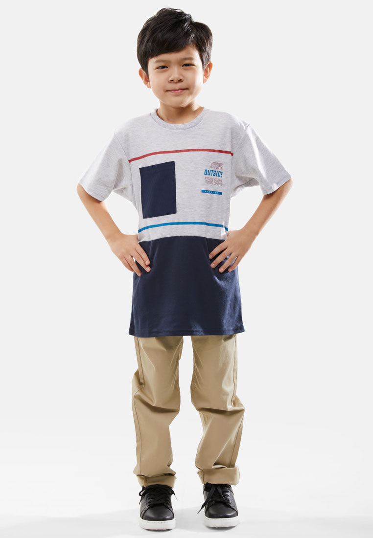 Cheetah Kids Boy Short Sleeves Roundneck Tee - CJ-92828