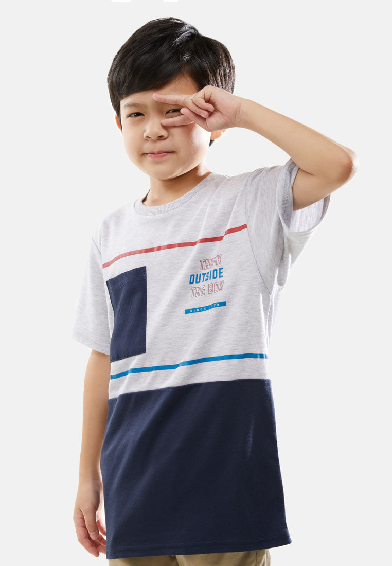 Cheetah Kids Boy Short Sleeves Roundneck Tee - CJ-92828