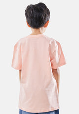 Cheetah Kids Boy Short Sleeves Roundneck Tee - CJ-92830