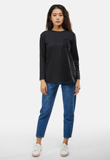 Cheetah Women Basic Long Sleeve Tunic - CL-66032