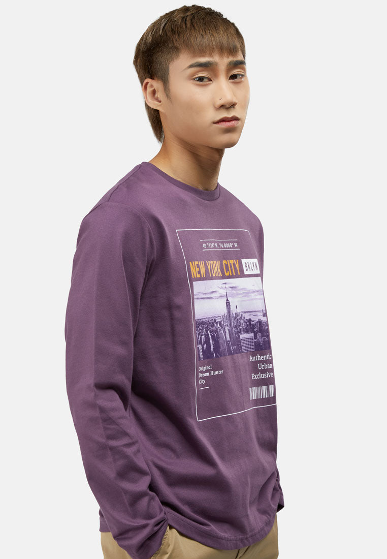Cheetah Men Long Sleeve Graphic Tee - 61100