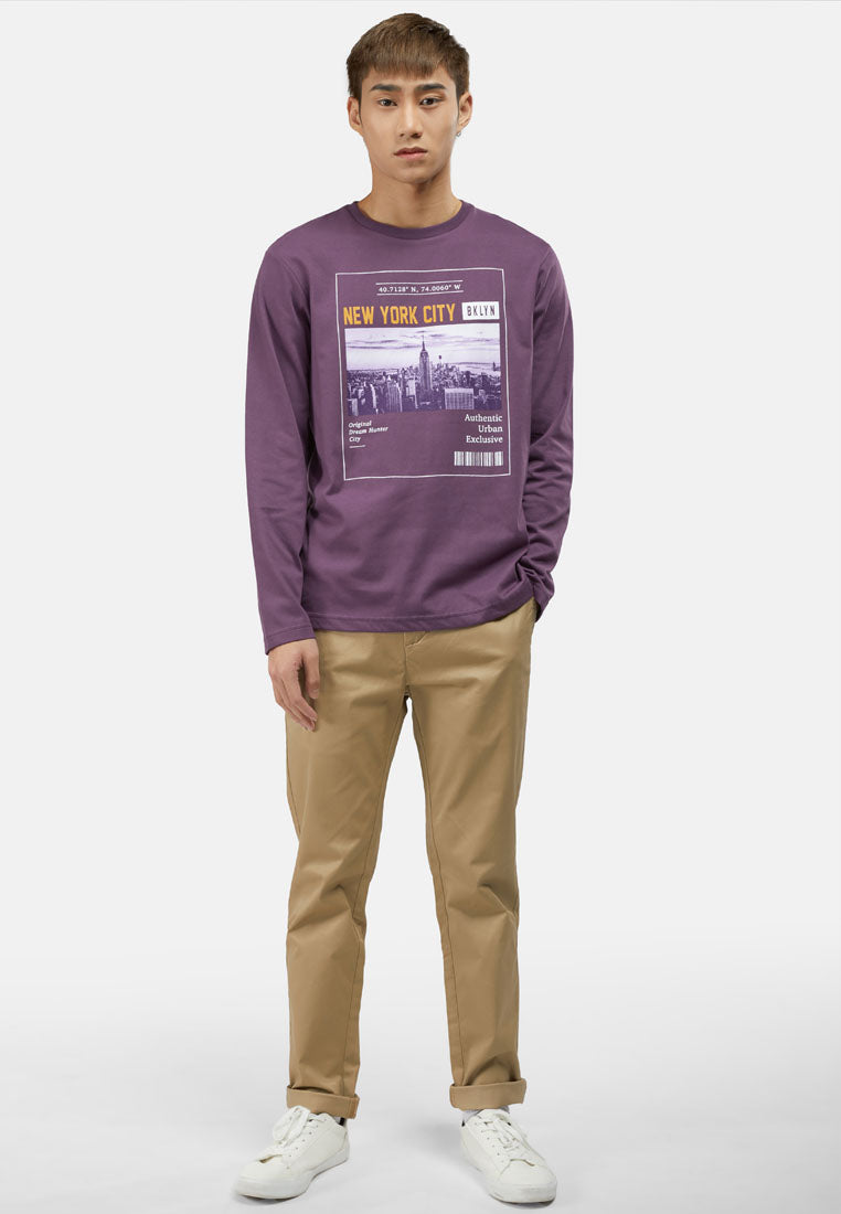 Cheetah Men Long Sleeve Graphic Tee - 61100