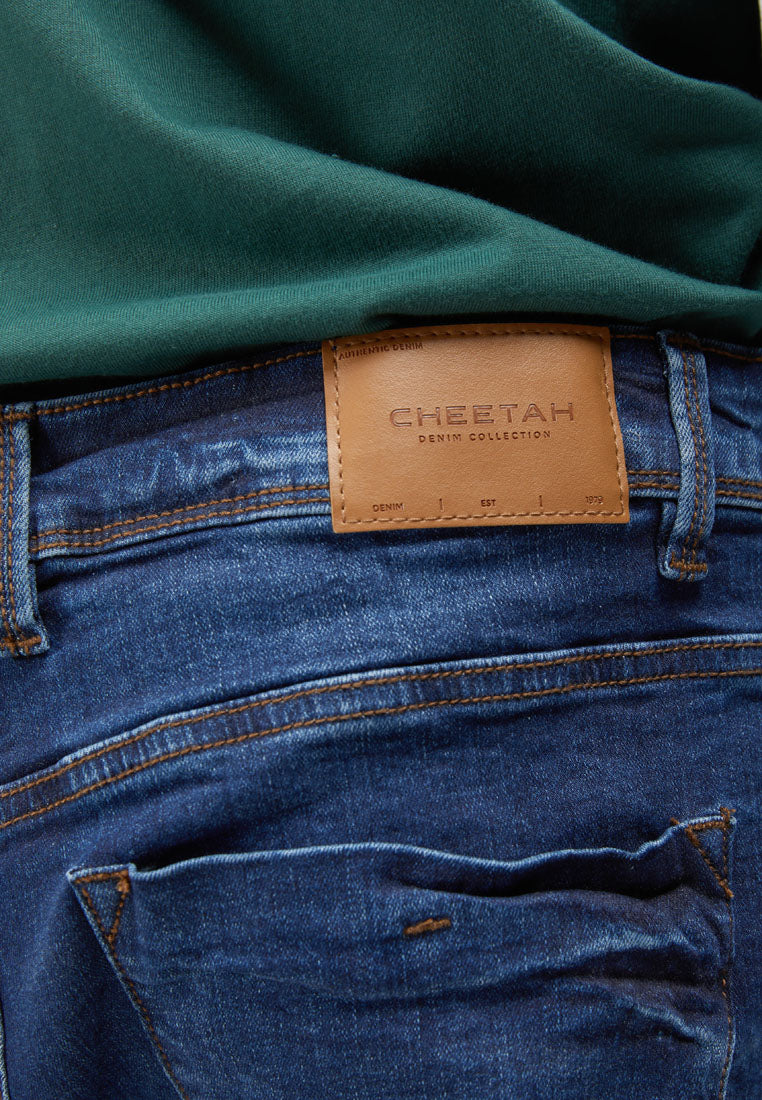 Cheetah Men Denim Shorts - 23316