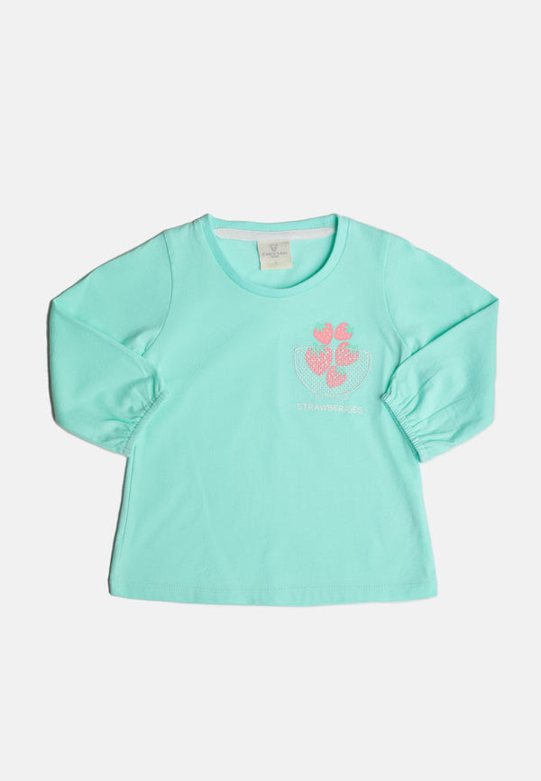 Baby Cheetah Girl Long Sleeves Tee - CBG-6202
