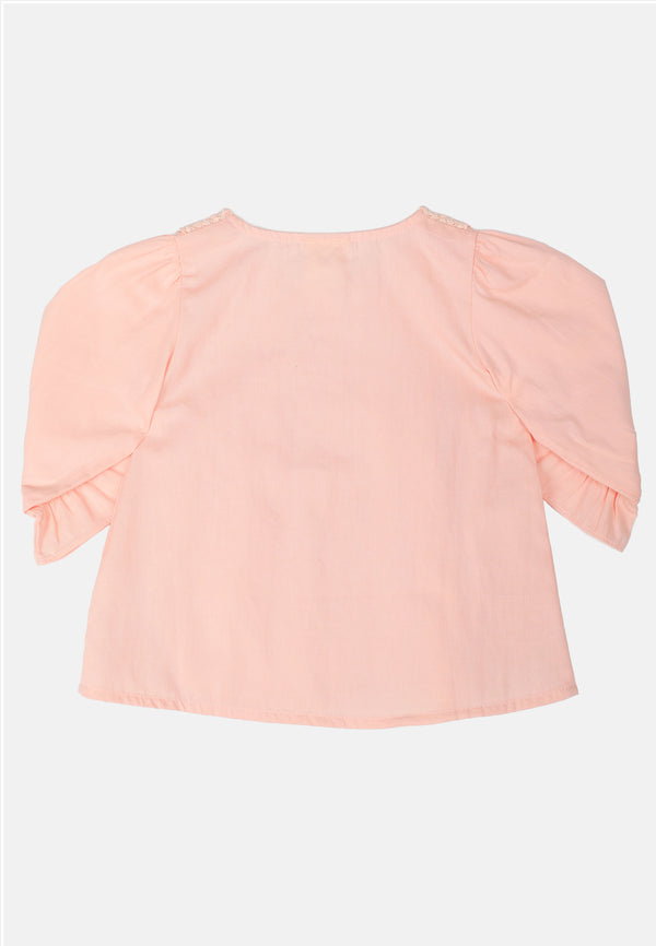 Baby Cheetah Girl Long Sleeves Blouse - CBG-130330