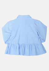 Baby Cheetah Girl Long Sleeves Blouse - CBG-130336