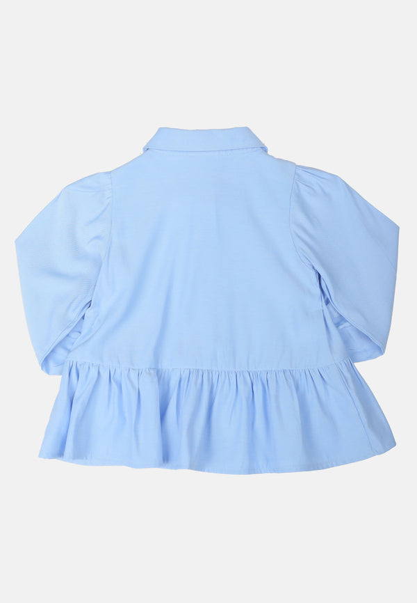 Baby Cheetah Girl Long Sleeves Blouse - CBG-130336