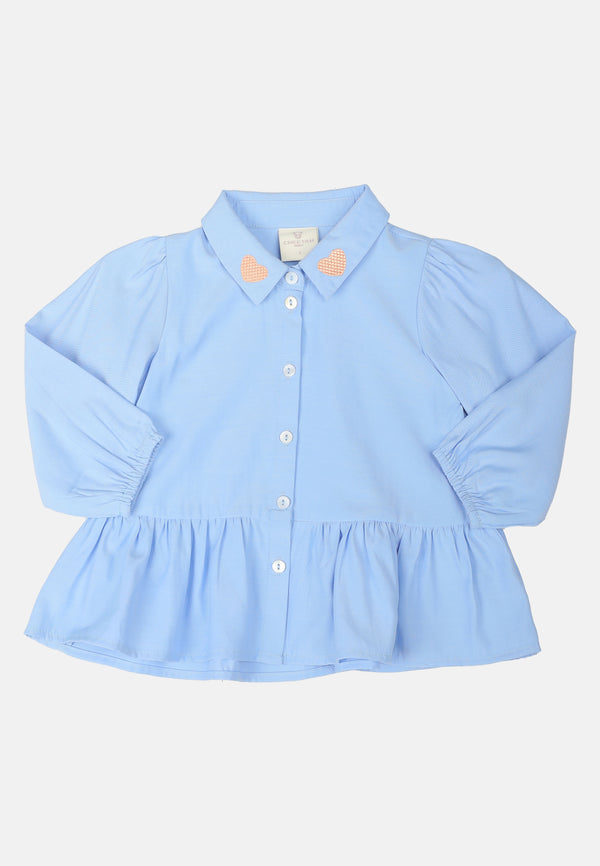 Baby Cheetah Girl Long Sleeves Blouse - CBG-130336
