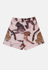 CHEETAH Women Safari Animal Print Shorts - CL-2788