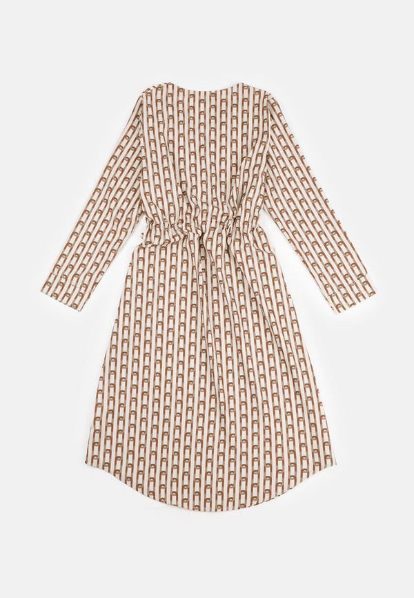 CHEETAH Women Safari Monogram Print Midi Dress - CL-19958