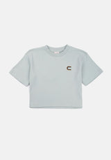 CHEETAH Women Safari Oversize Short Sleeve Cropped T-shirt - CL-95740