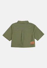 CHEETAH Women Safari Boxy Cut Short Sleeve Shirt - CL-130448