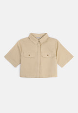 CHEETAH Women Safari Boxy Cut Short Sleeve Shirt - CL-130450