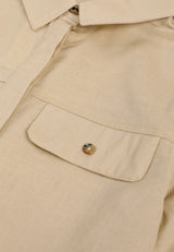CHEETAH Women Safari Boxy Cut Short Sleeve Shirt - CL-130450
