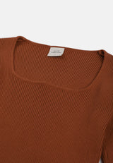 CHEETAH Women Safari Long Sleeve Fitted Cropped Top - CL-66150