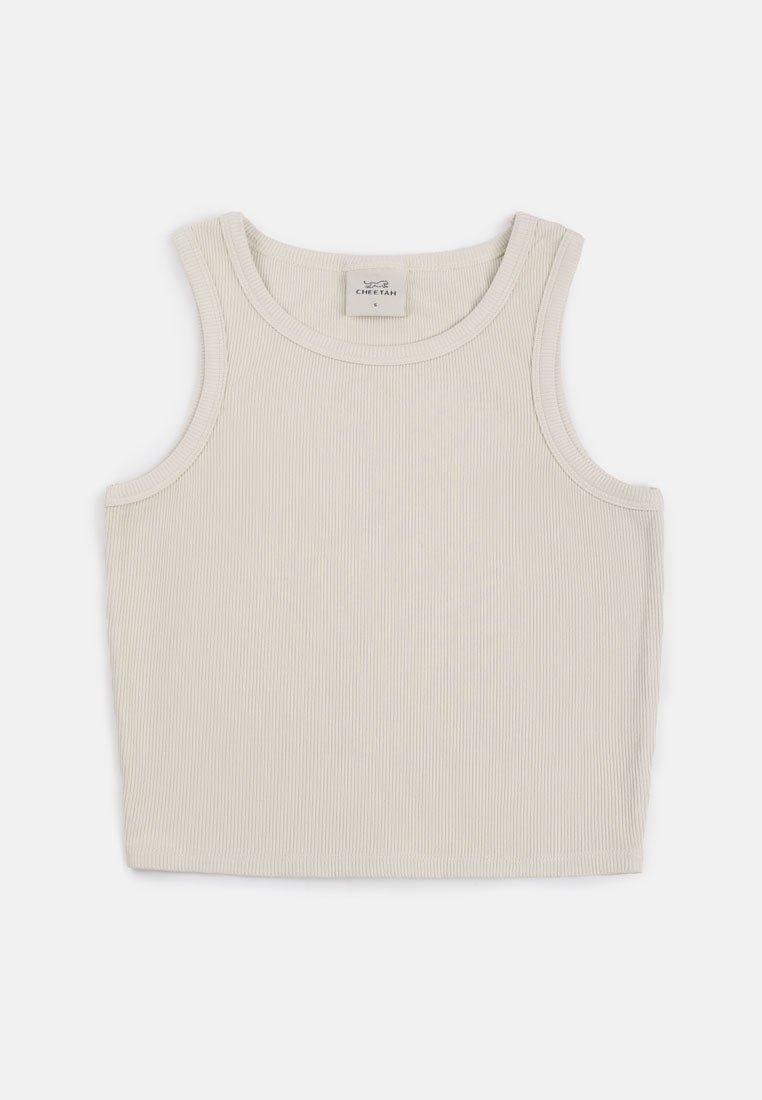 CHEETAH Women Safari Rib Knit Singlet - CL-8356