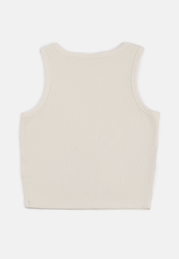 CHEETAH Women Safari Rib Knit Singlet - CL-8356