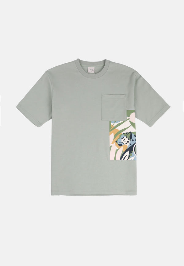 Cheetah Men Safari Short Sleeve Graphic Pocket T-Shirt - 99312