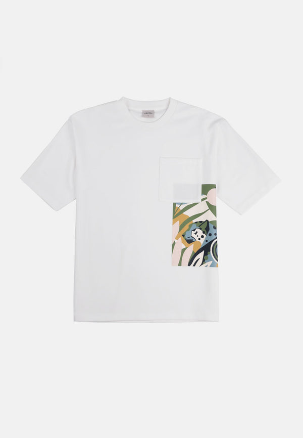 Cheetah Men Safari Short Sleeve Graphic Pocket T-Shirt - 99316