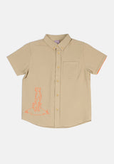 Cheetah Kids Safari Boy Short Sleeves Shirt - CJ-130698