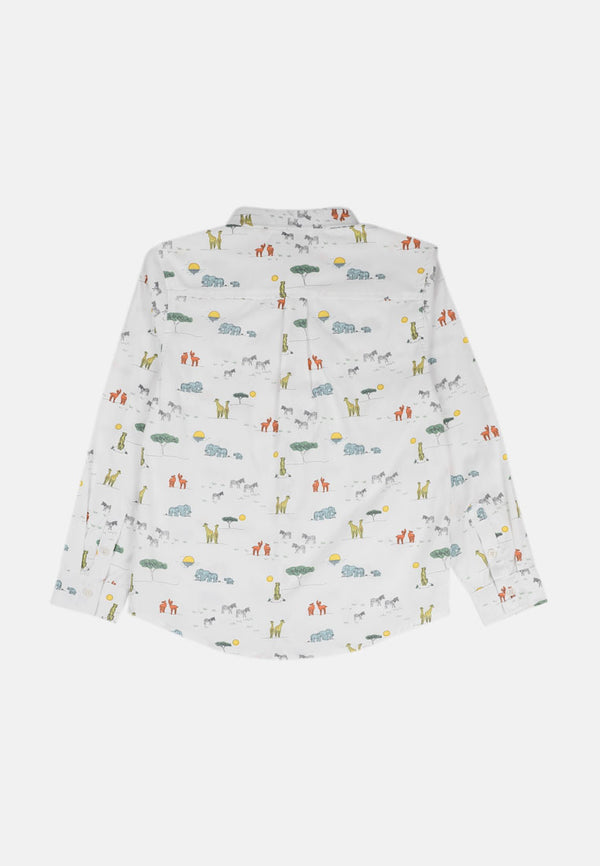 Cheetah Kids Safari Boy Long Sleeves Shirt - CJ-130700