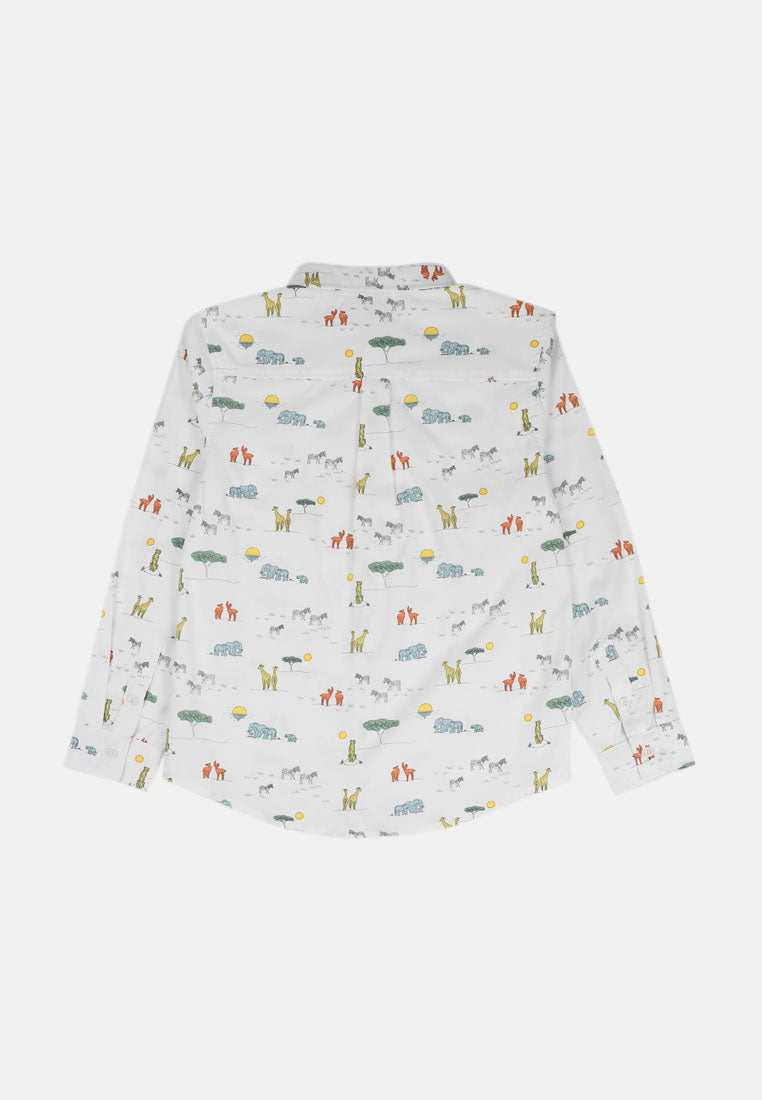 Cheetah Kids Safari Boy Long Sleeves Shirt - CJ-130700