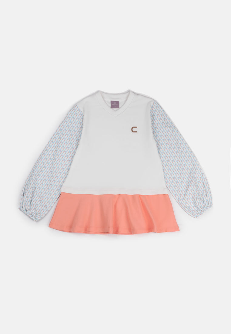 Cheetah Kids Safari Girl Long Sleeves Blouse - CJG-130706
