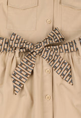 Cheetah Kids Safari Girl Short Sleeves Dress - CJG-19250