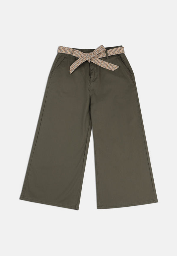 Cheetah Kids Safari Girl Cotton Twill Skirt Pants - CJG-111426