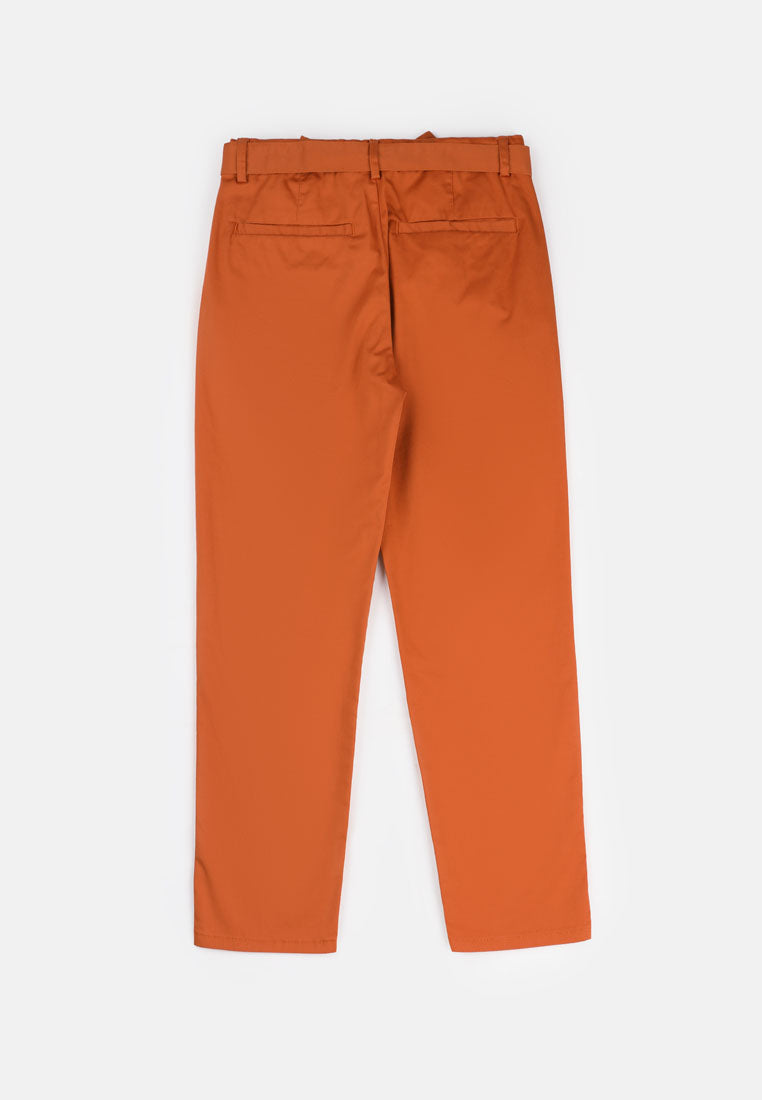 Cheetah Kids Safari Girl Cotton Twill Long Pants - CJG-111428
