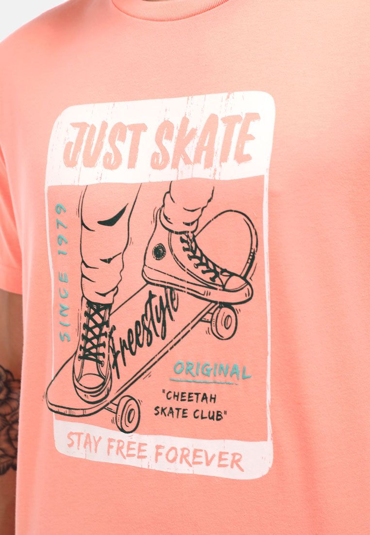 Cheetah Men Short Sleeve Graphic Tee - 99296