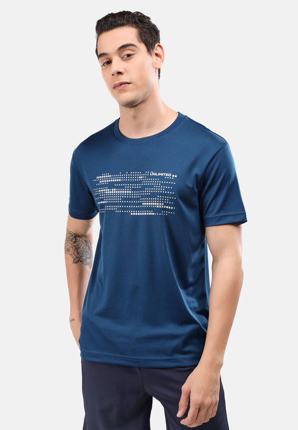 CTH unlimited Men Microfiber Small Diamond Round Neck Short Sleeve Jersey Top - CU- 91116