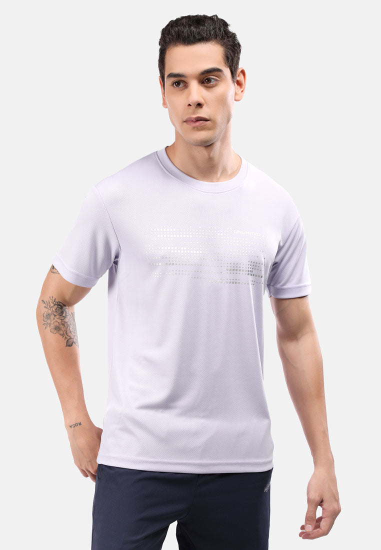 CTH unlimited Men Microfiber Small Diamond Round Neck Short Sleeve Jersey Top - CU- 91116