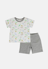 Cheetah Baby Boy Short Sleeves Suit Set - CBB-183168(F)
