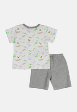 Cheetah Baby Boy Short Sleeves Suit Set - CBB-183168(F)