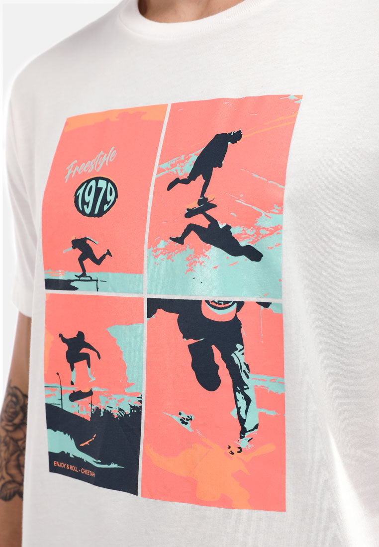Cheetah Men Short Sleeve Graphic Tee - 99292
