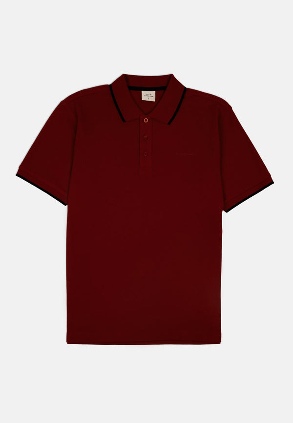 Cheetah Premium Cotton Pique Short Sleeve Polo Shirt With Tipping Collar - 76706(R)