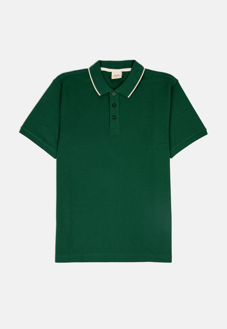 Cheetah Premium Cotton Pique Short Sleeve Polo Shirt With Tipping Collar - 76706(R)