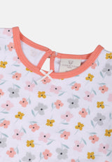 Cheetah Baby Girl Short Sleeves Suit Set - CBG-183226(F)