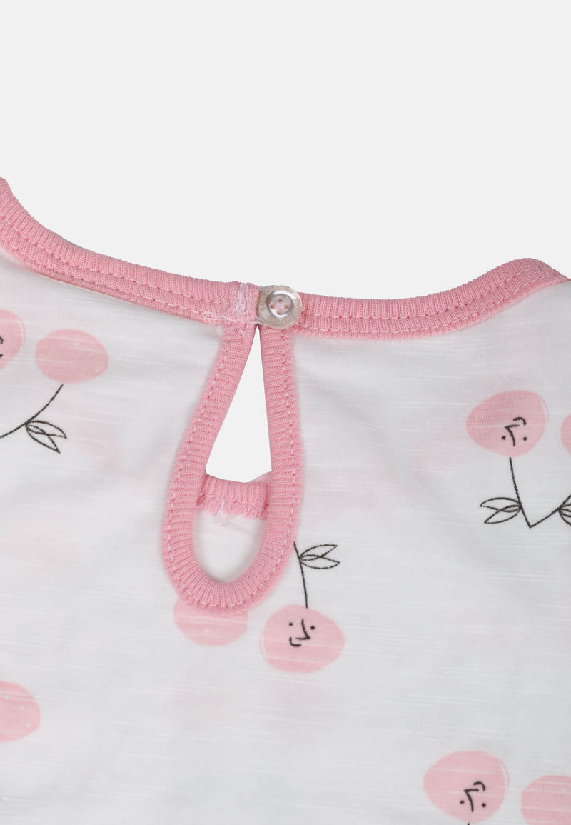 Cheetah Baby Girl Short Sleeves Suit Set - CBG-183228(F)