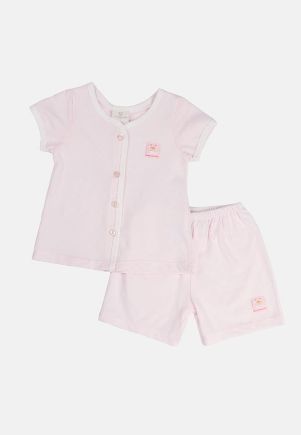 Cheetah Baby Girl Short Sleeves Suit Set - CBG-183260F)