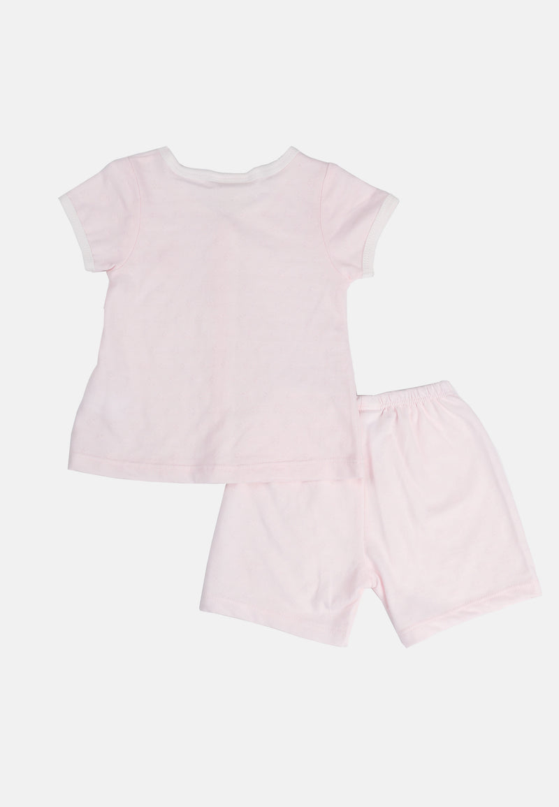Cheetah Baby Girl Short Sleeves Suit Set - CBG-183260F)