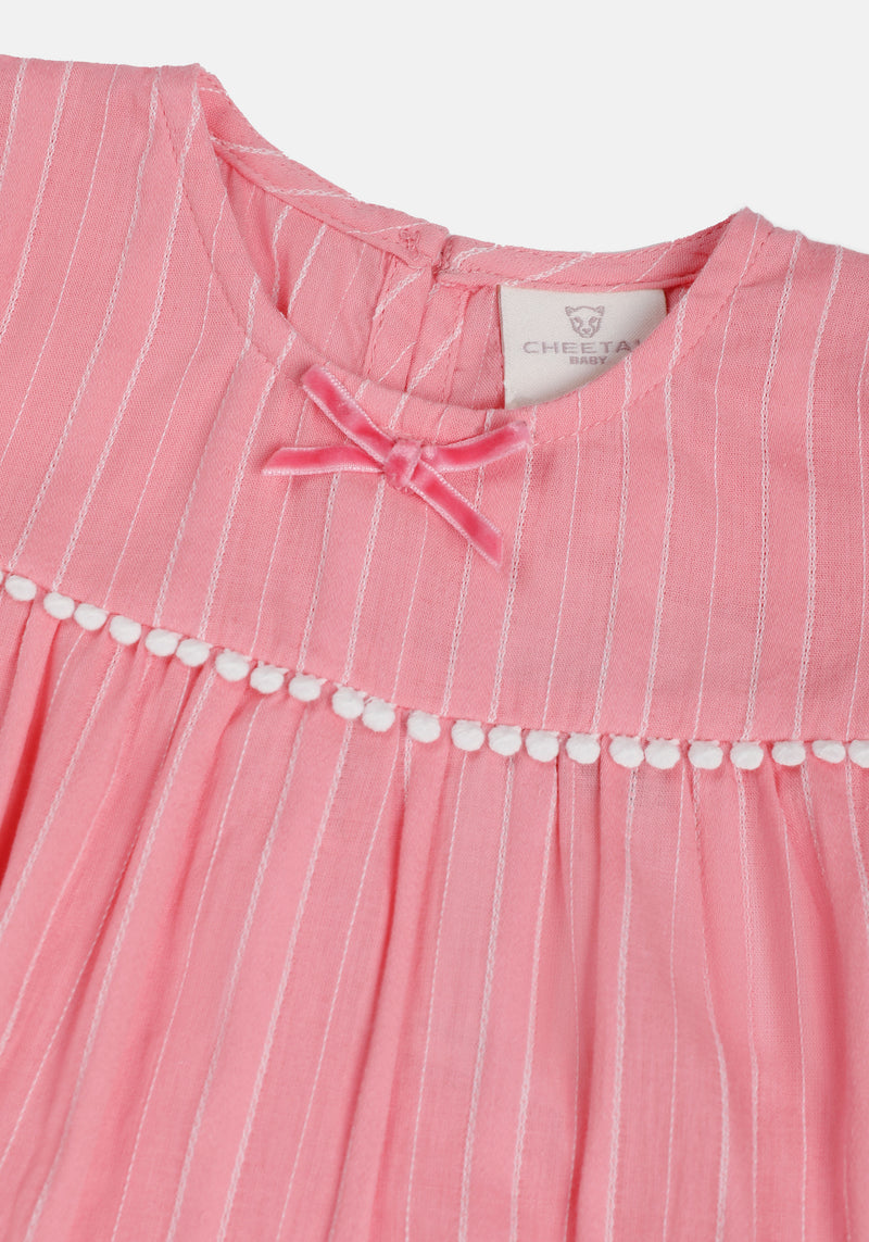 Baby Cheetah Girl Woven Dress - CBG-190238