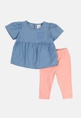 Cheetah Baby Girl Woven Suit Set - CBG-183220
