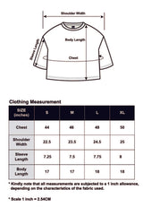 Revolucion Women Oversize Graphic Cropped T-Shirt - CL-95856