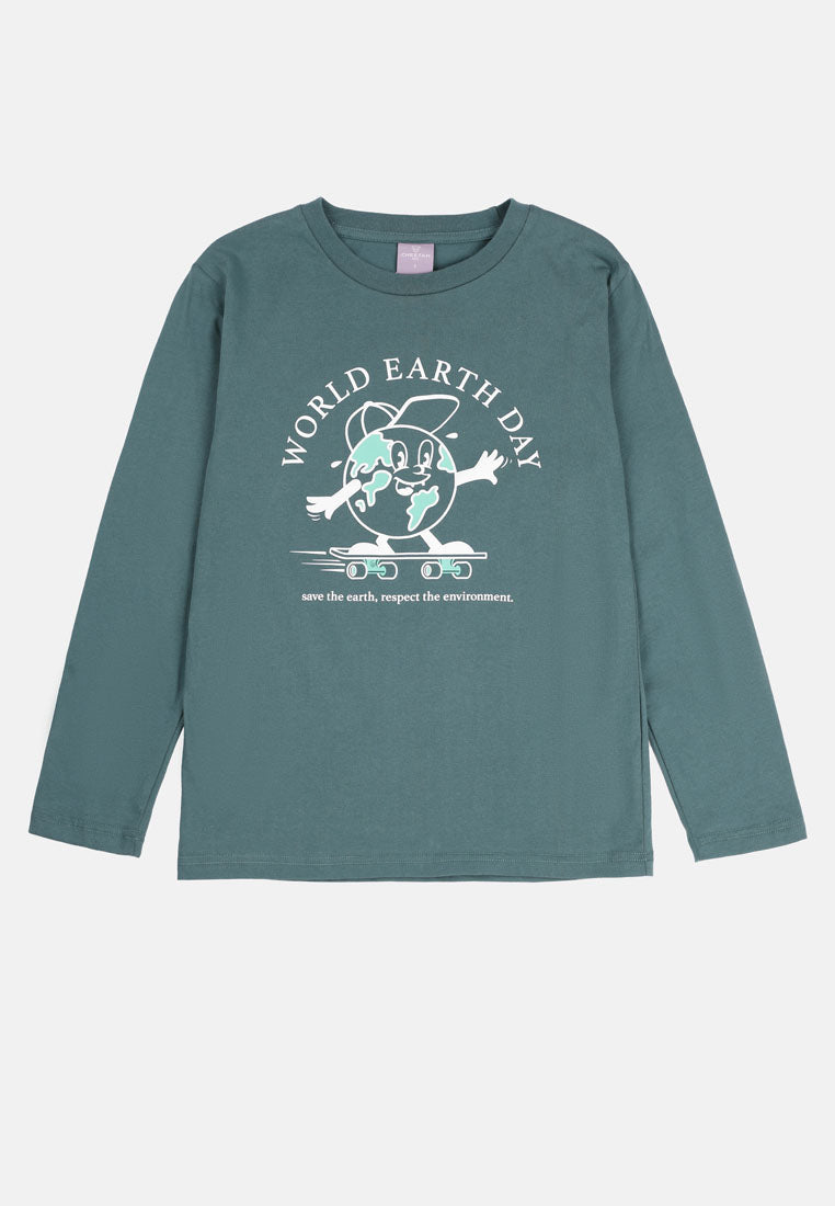 Cheetah Kids Boy Long Sleeves T-Shirt - CJ-6846(F)