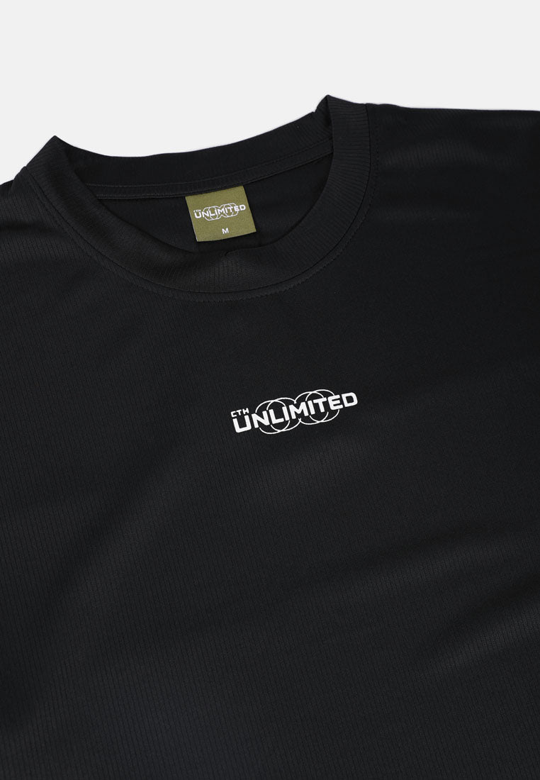 CTH unlimited Men Oversized Polyester Jacquard Round Neck Short Sleeve T-Shirt - CU-91100